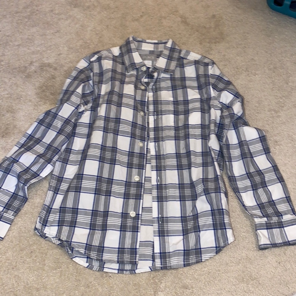 Boys Children’s Place Button Up Shirt Size Medium (7/8)